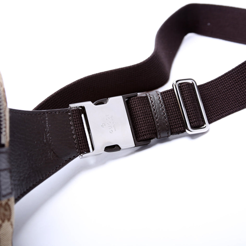 449174 GG Canvas Belt Bag Brown