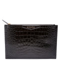 Antigona Large Flat Zip Pouch Black