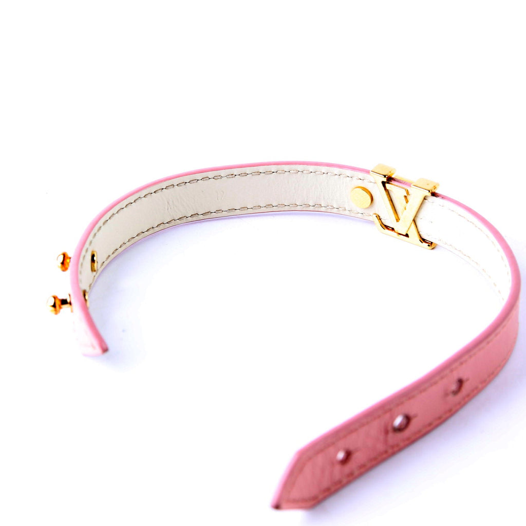LV Icon Bracelet Size 19 Pink