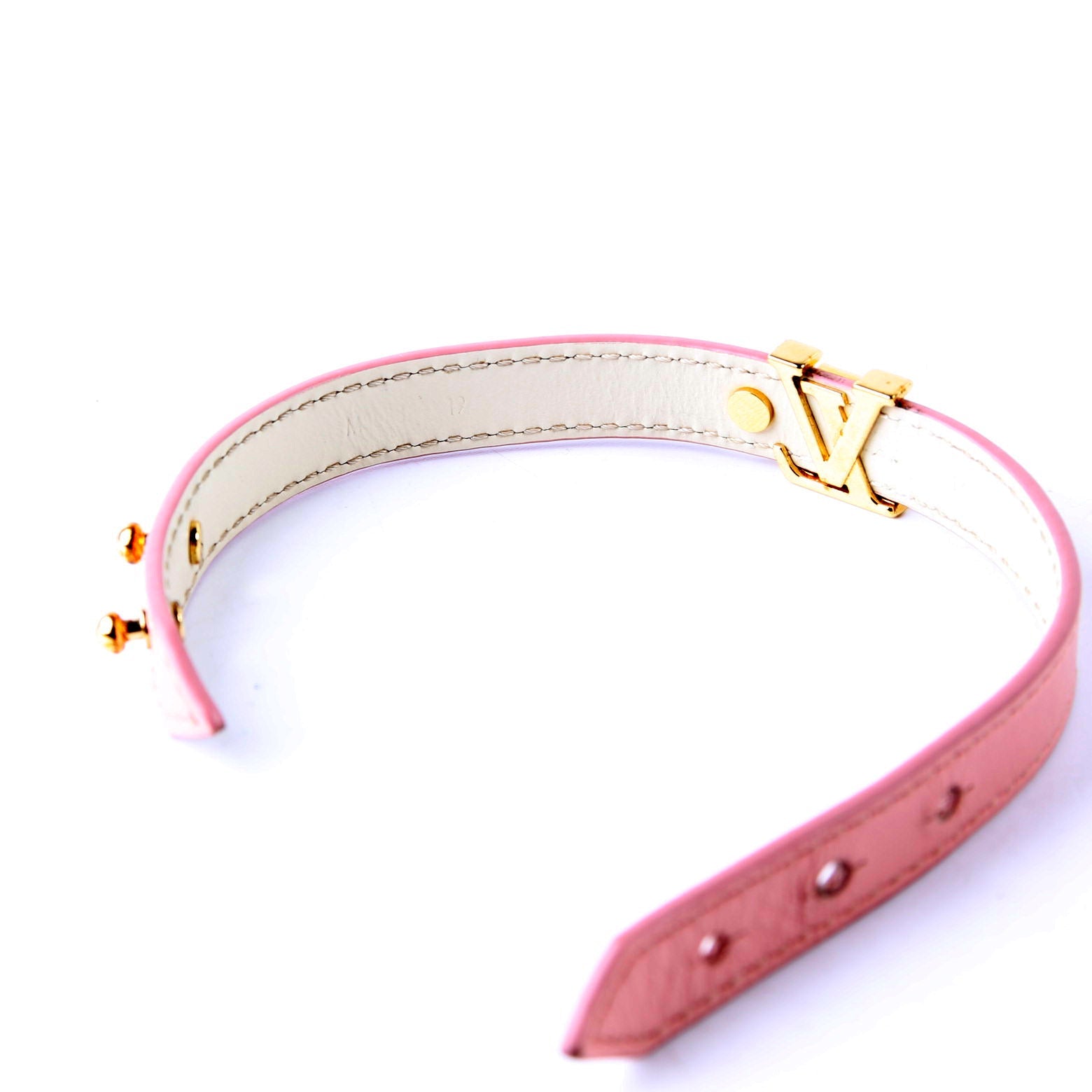 LV Icon Bracelet Size 19 Pink