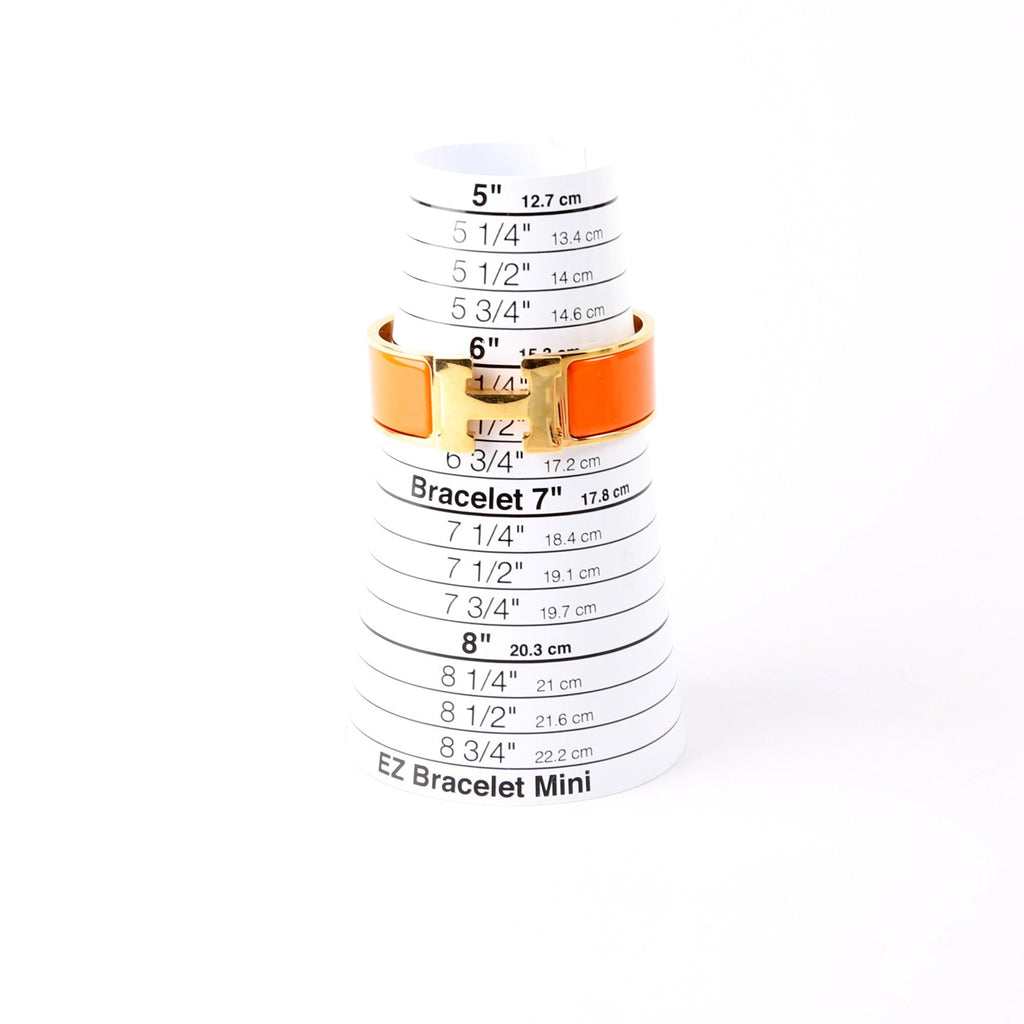 Hermes Clic Clac Wide PM Bracelet Gold/Orange