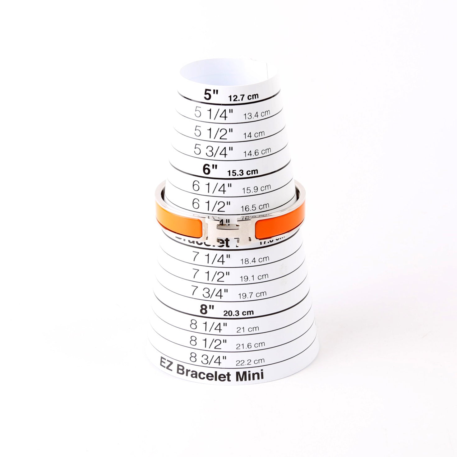 Clic Clac Narrow GM Bracelet Silver/Orange