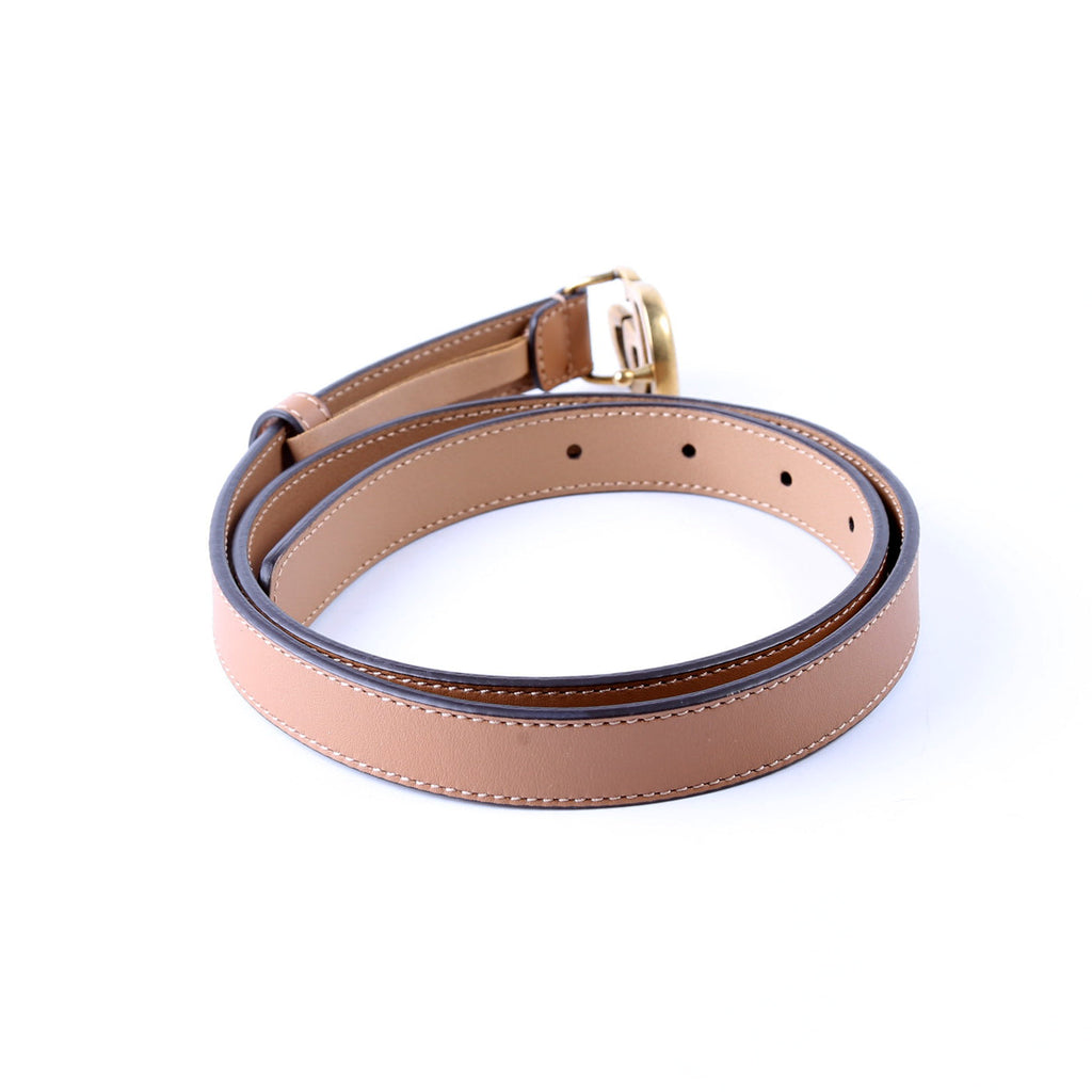 409417 GG Marmont Thin Belt Size 80/32 Tan