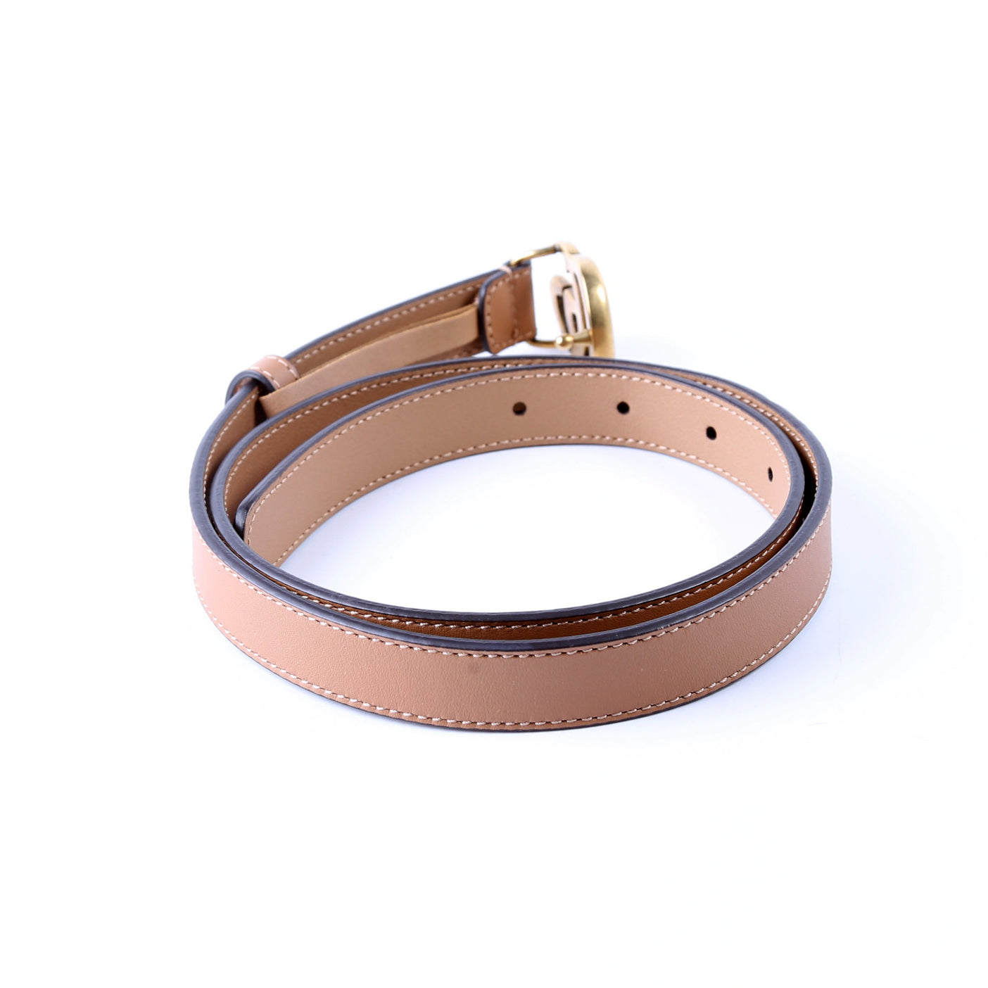 409417 GG Marmont Thin Belt Size 80/32 Tan
