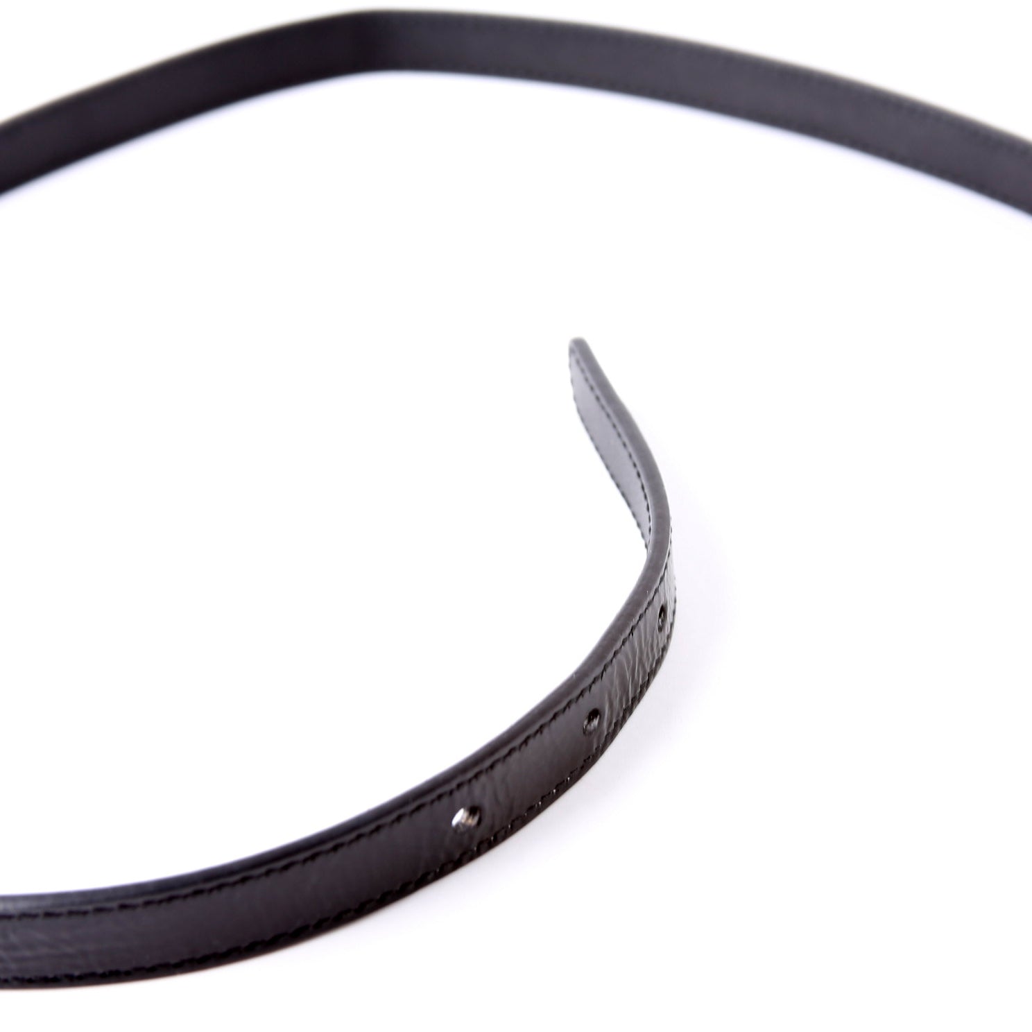 524117 Enamel GG 15MM Crinkle Patent Belt Size 80/32 Black