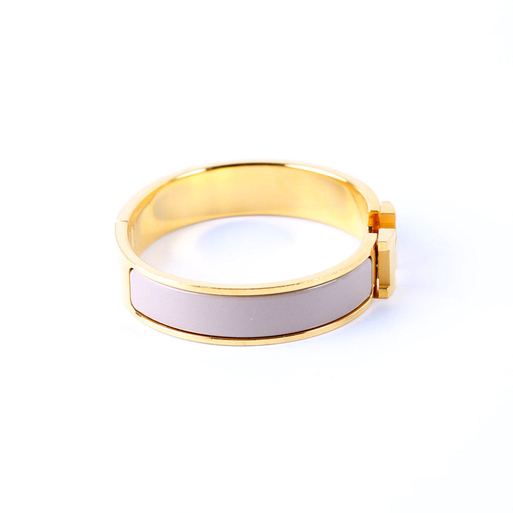 Clic Clac Narrow PM Bracelet Gold/Beige