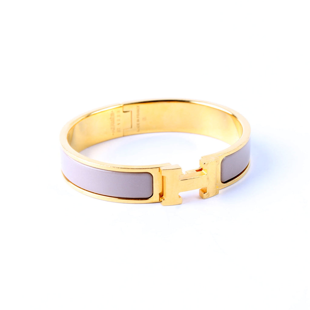 Clic Clac Narrow PM Bracelet Gold/Beige