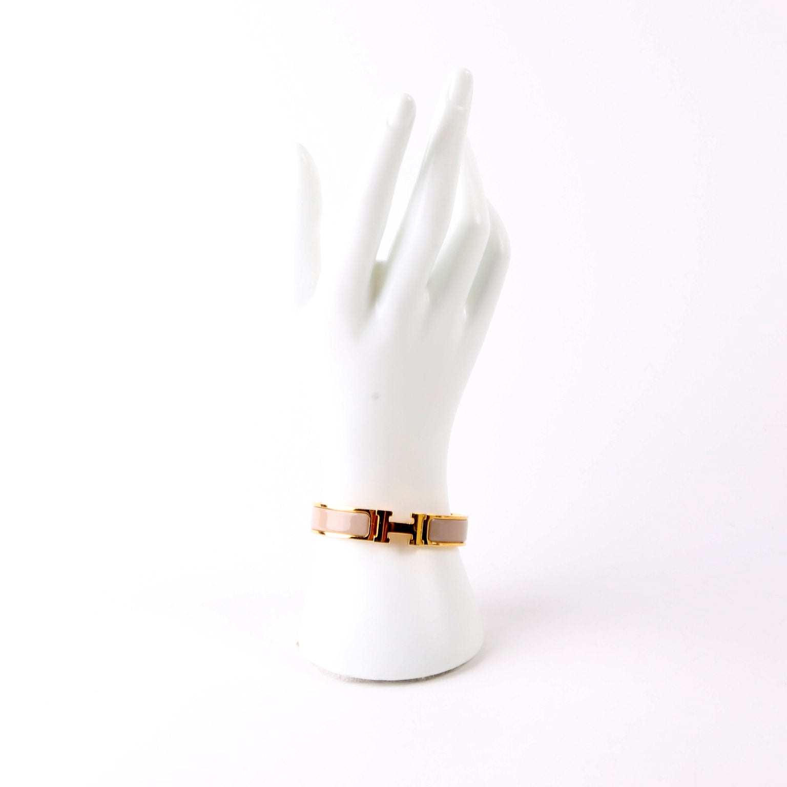 Clic Clac Narrow PM Bracelet Gold/Beige