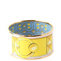 Collier De Chien Printed Enamel Extra Wide Bracelet Gold/Multicolor
