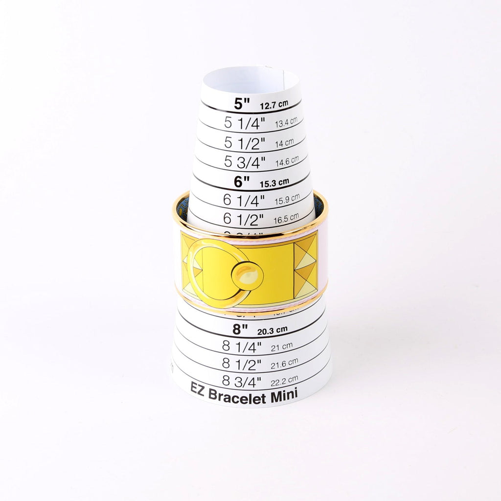 Collier De Chien Printed Enamel Extra Wide Bracelet Gold/Multicolor