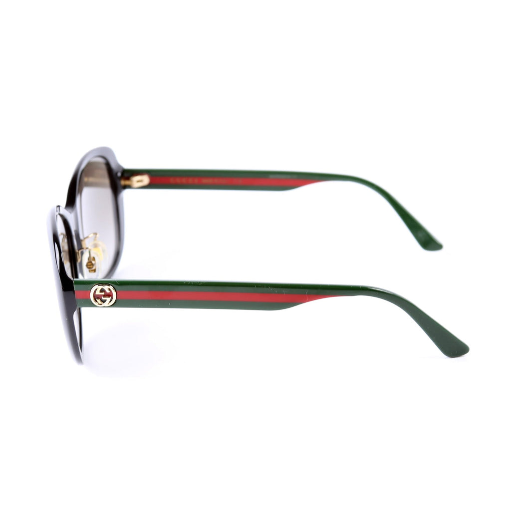 GG0849SK Acetate Web Round Sunglasses Black