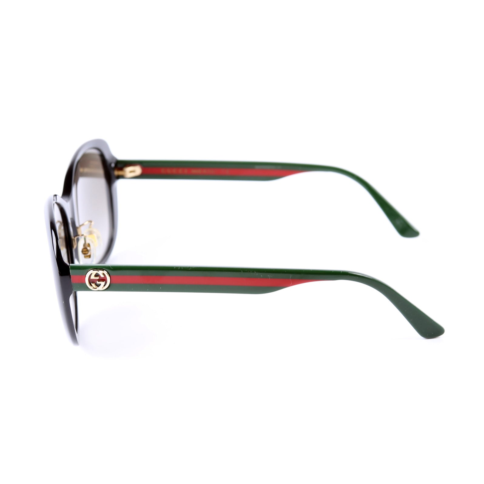 GG0849SK Acetate Web Round Sunglasses Black