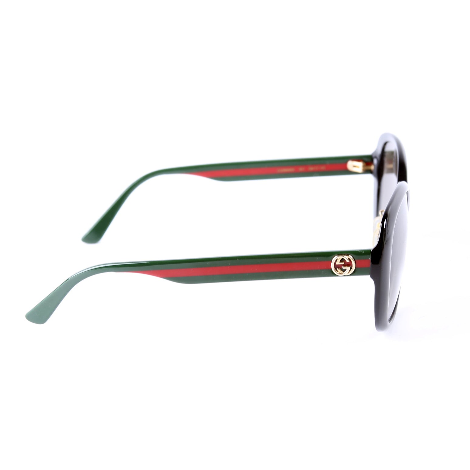 GG0849SK Acetate Web Round Sunglasses Black