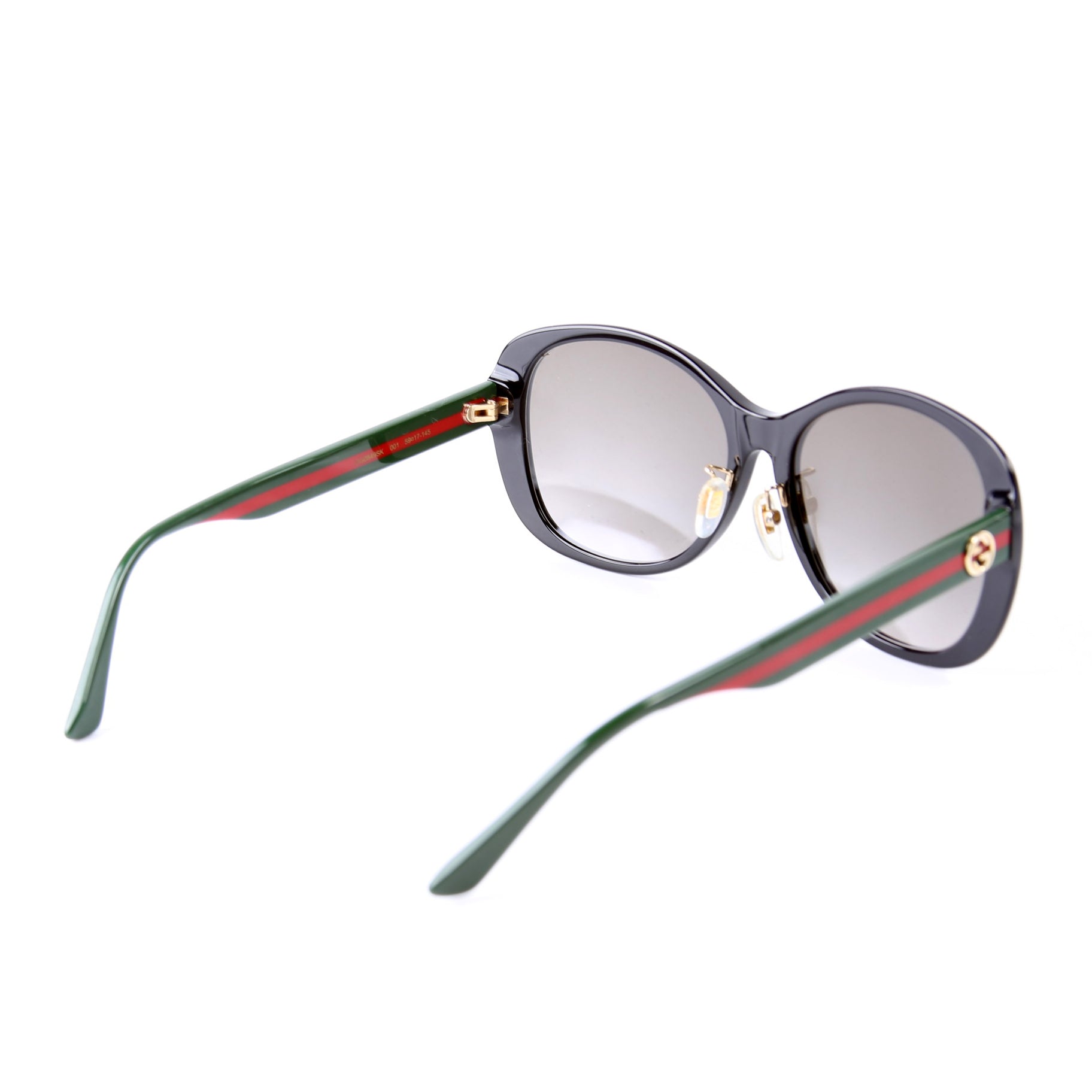 GG0849SK Acetate Web Round Sunglasses Black