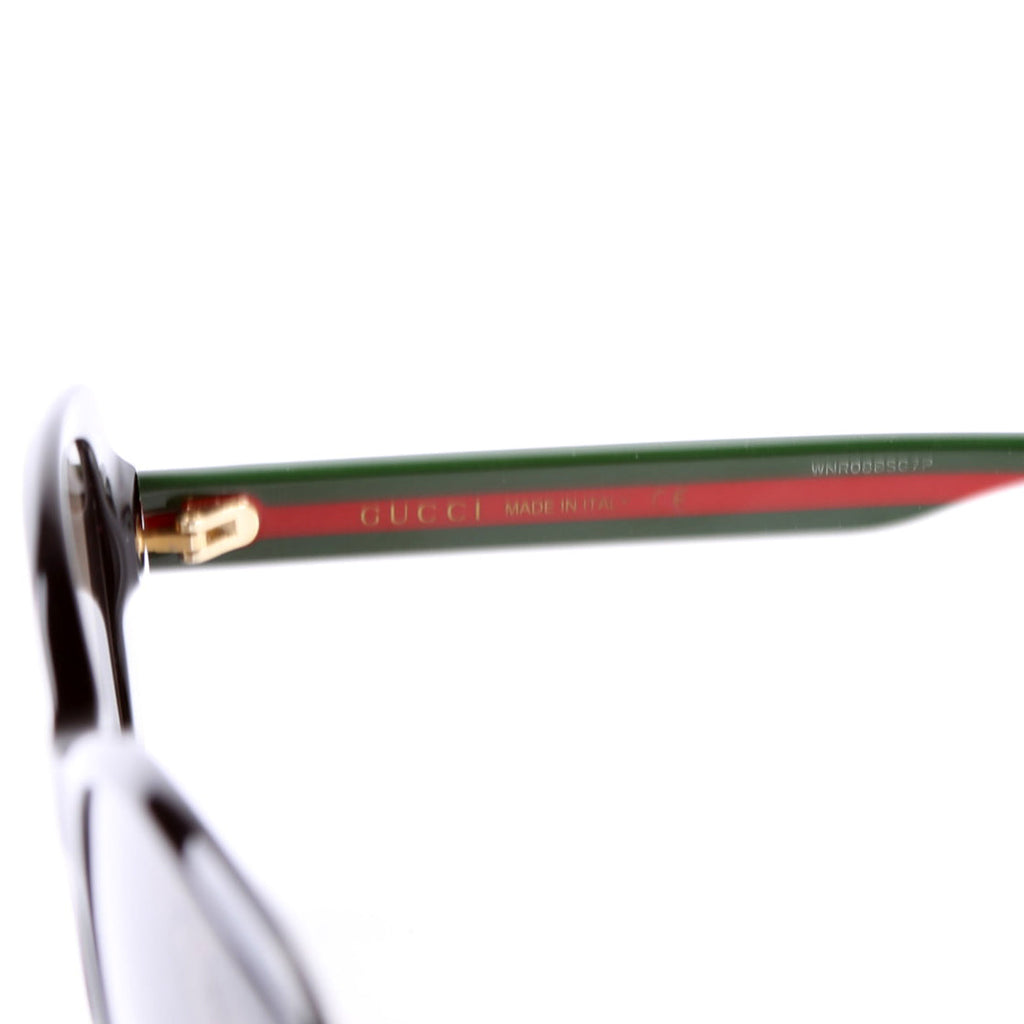 GG0849SK Acetate Web Round Sunglasses Black