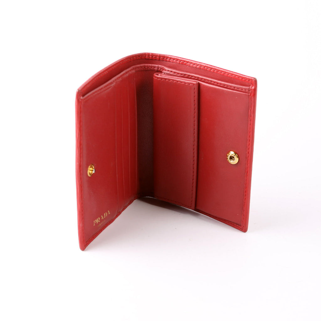 Vitello Move Small Wallet With Coin Pouch 1MV204 Red