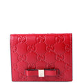 406924 Guccissima Card Holder Red