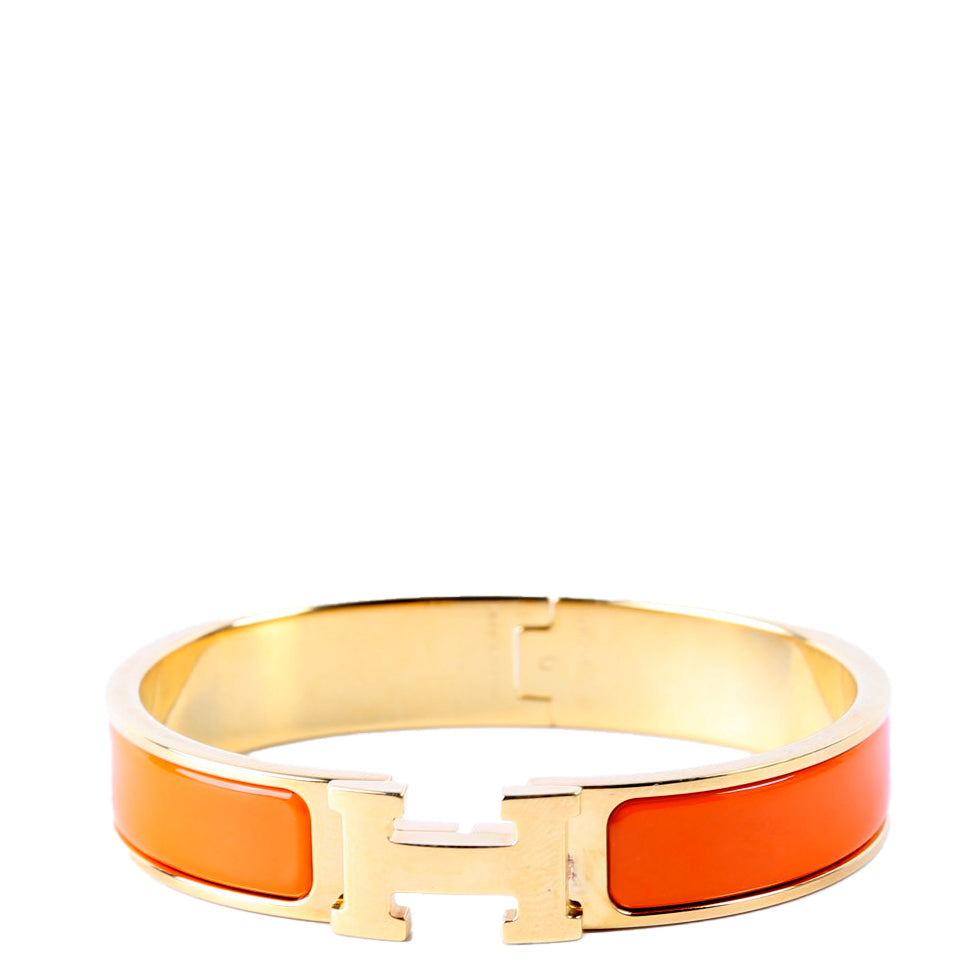 Clic Clac Narrow PM Bracelet Gold/Orange