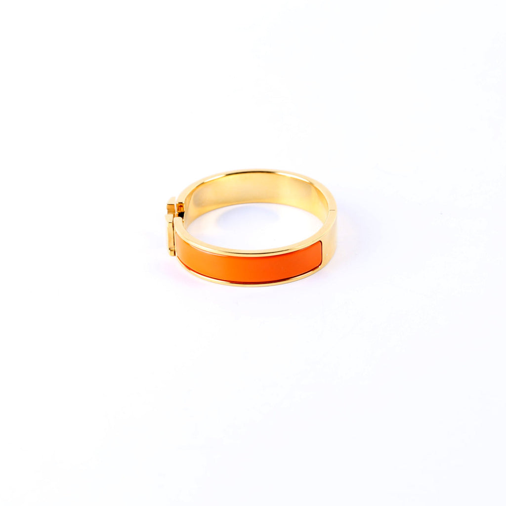Clic Clac Narrow PM Bracelet Gold/Orange