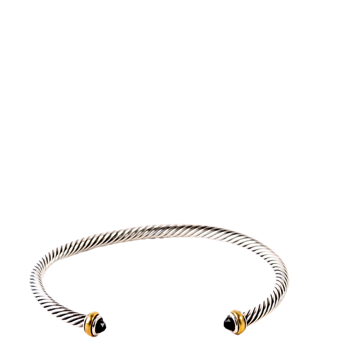 Classic Cable 4MM Bracelet 925/585/Onyx