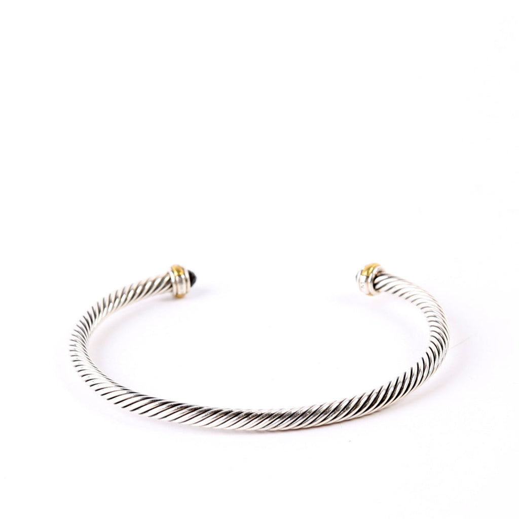 Classic Cable 4MM Bracelet 925/585/Onyx