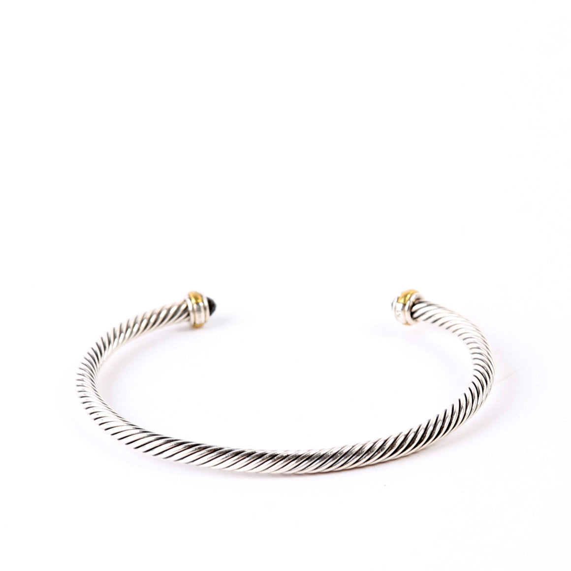 Classic Cable 4MM Bracelet 925/585/Onyx