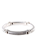Universal Bolt Link Bracelet Black Pave/925