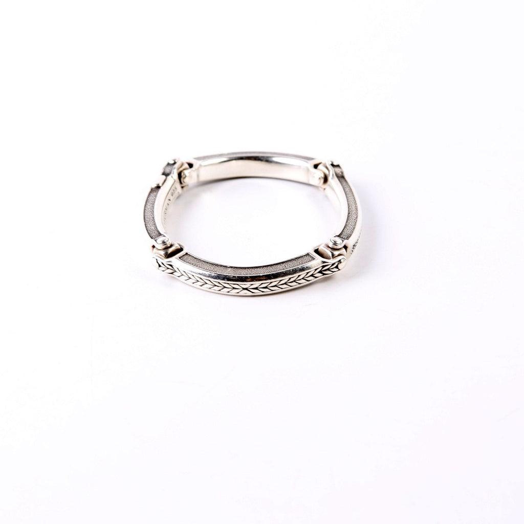 Universal Bolt Link Bracelet Black Pave/925