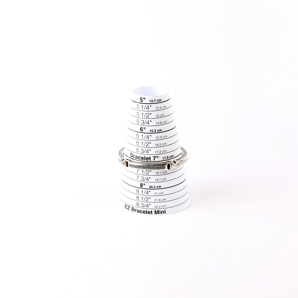 Universal Bolt Link Bracelet Black Pave/925