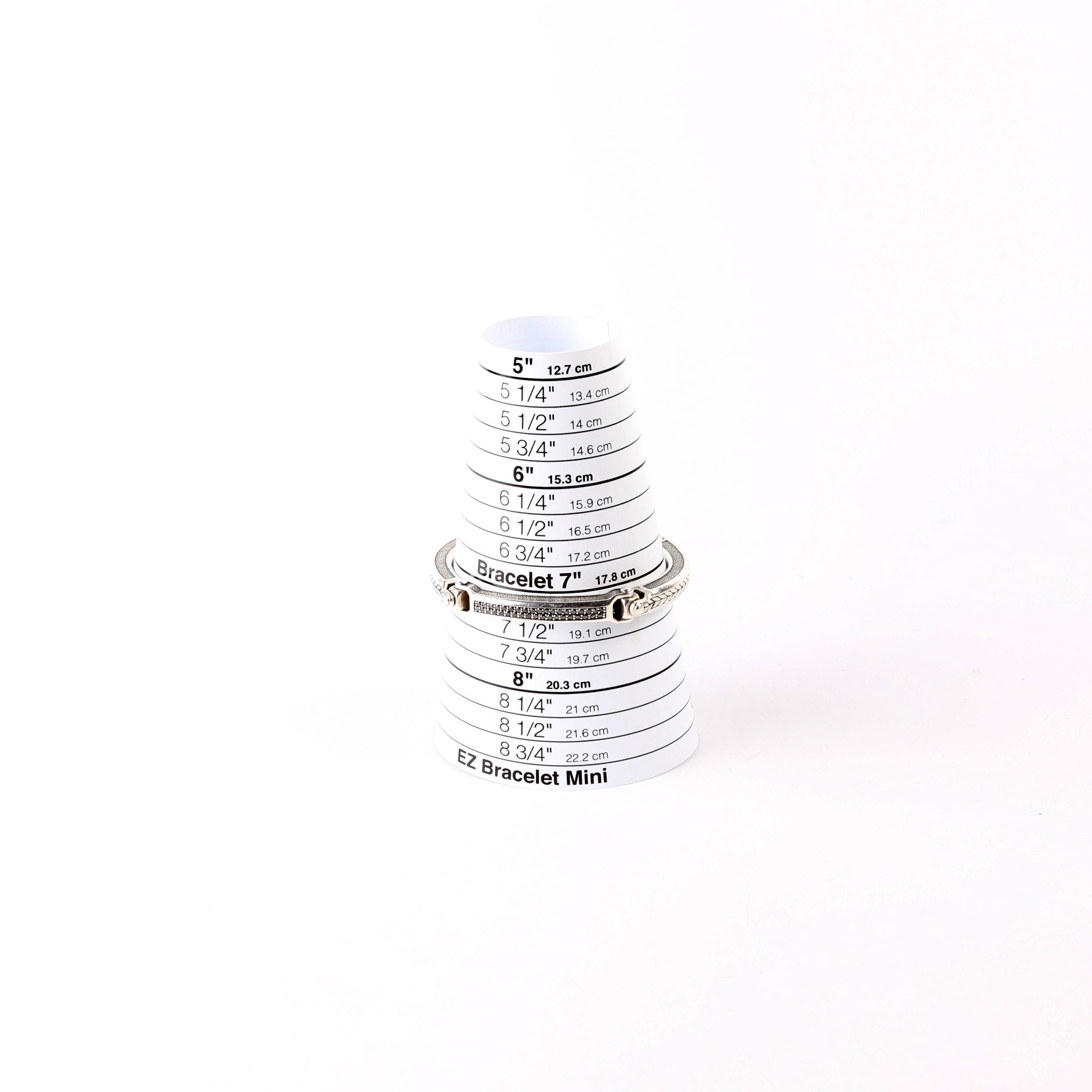 Universal Bolt Link Bracelet Black Pave/925