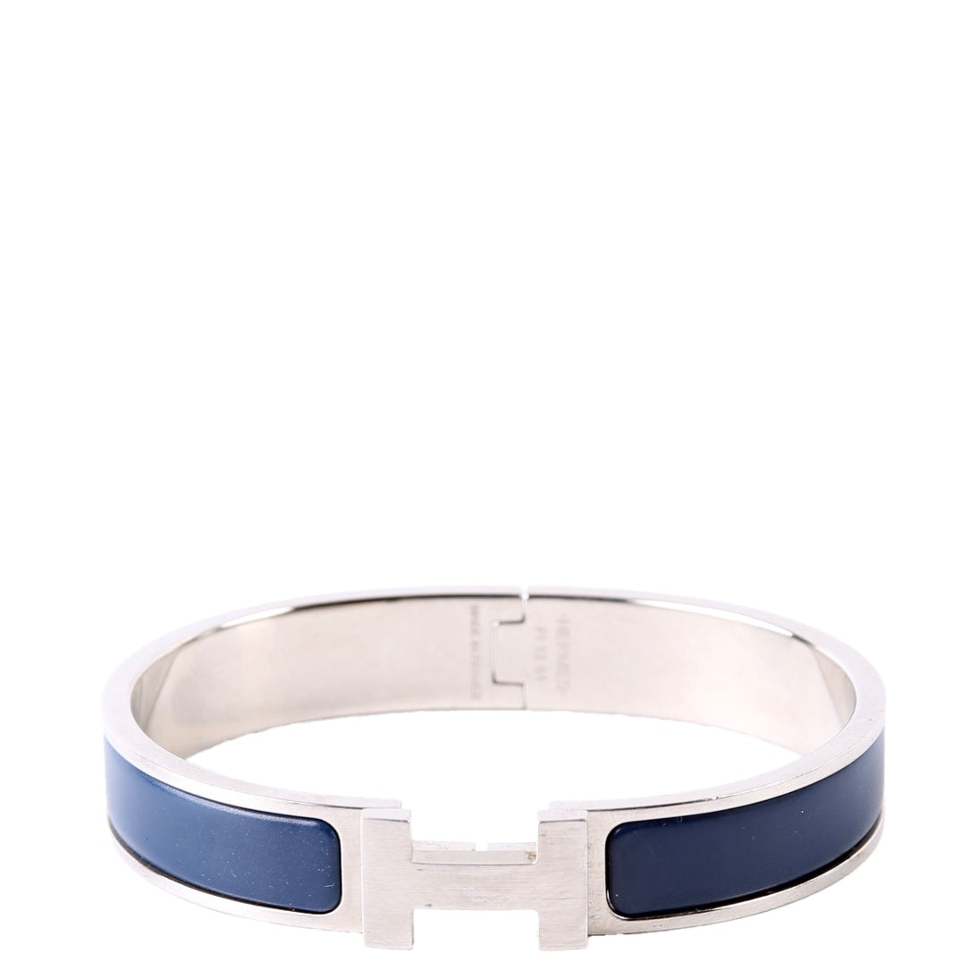 Clic HH Narrow Bracelet Silver/Blue