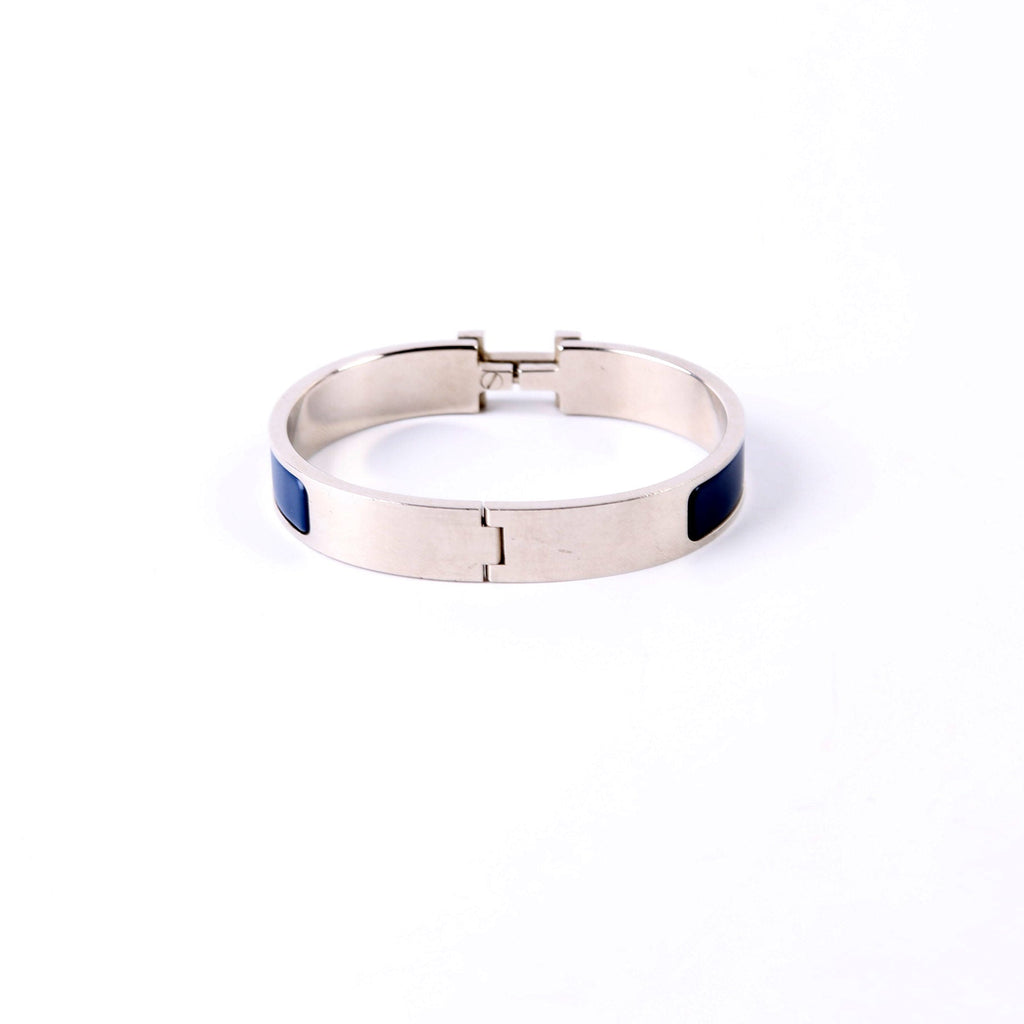 Clic HH Narrow Bracelet Silver/Blue