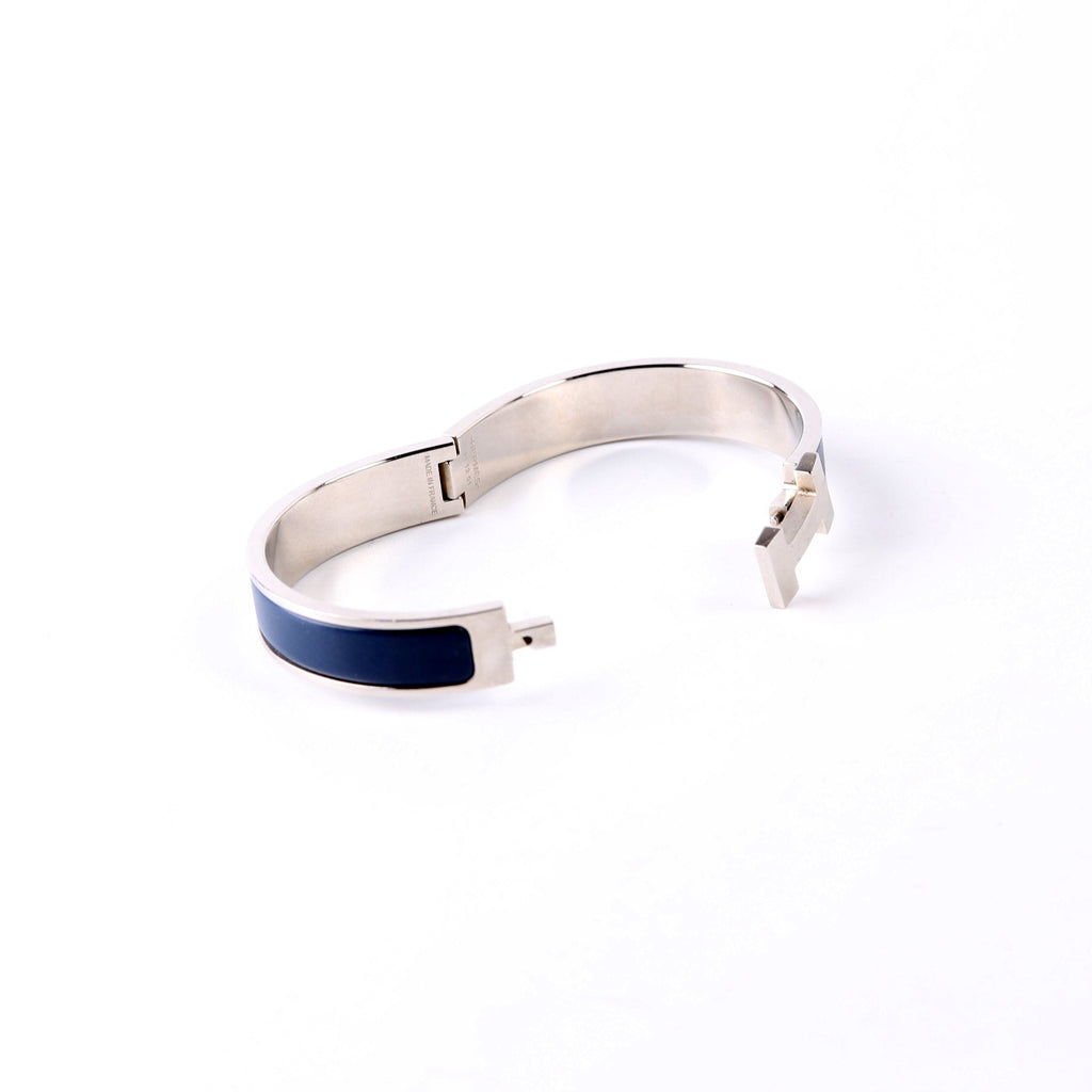 Clic HH Narrow Bracelet Silver/Blue