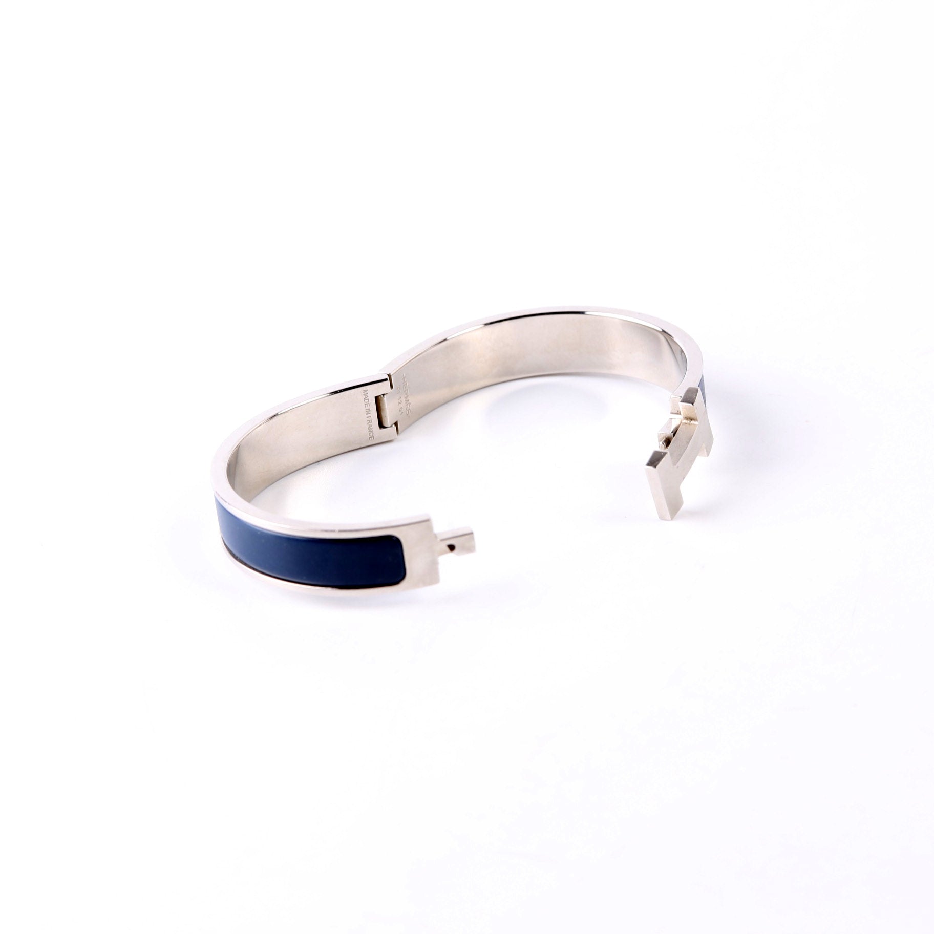 Clic HH Narrow Bracelet Silver/Blue