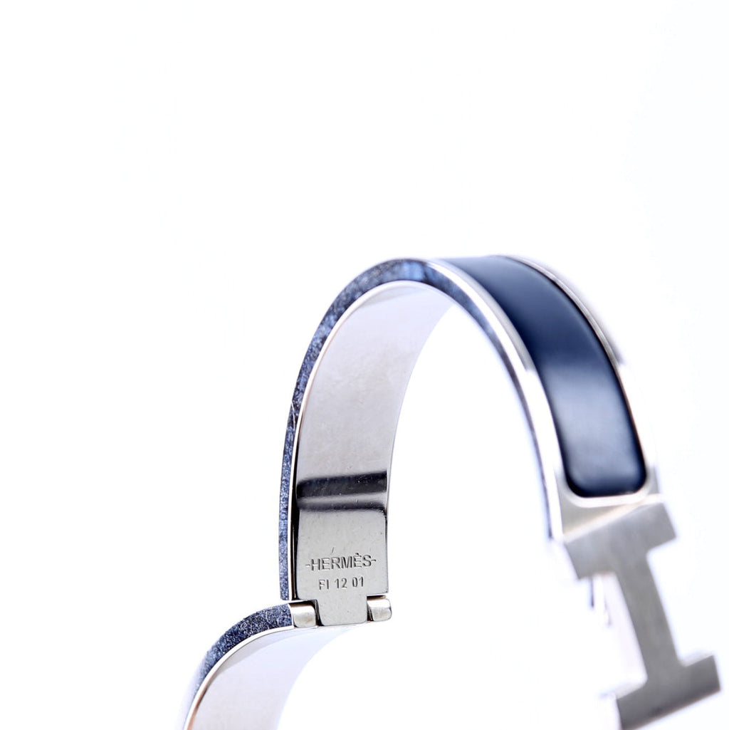 Clic HH Narrow Bracelet Silver/Blue