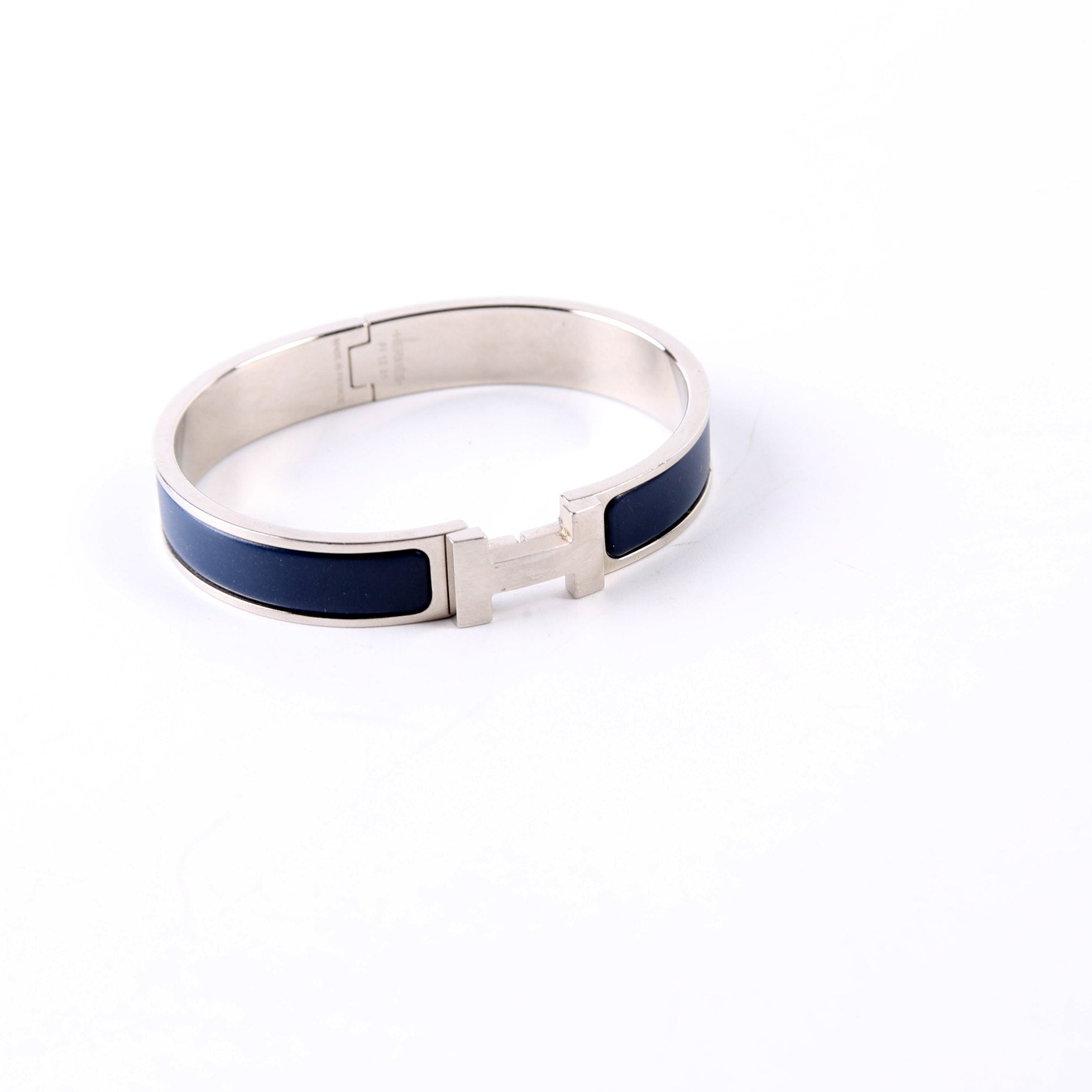 Clic HH Narrow Bracelet Silver/Blue