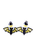 Prada Bat Clip-On Earrings 925 Black/Yellow