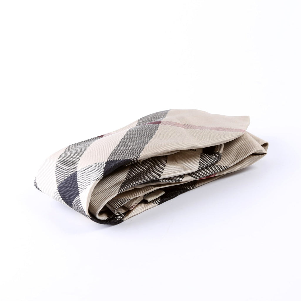 Vintage Check Silk Tie Beige