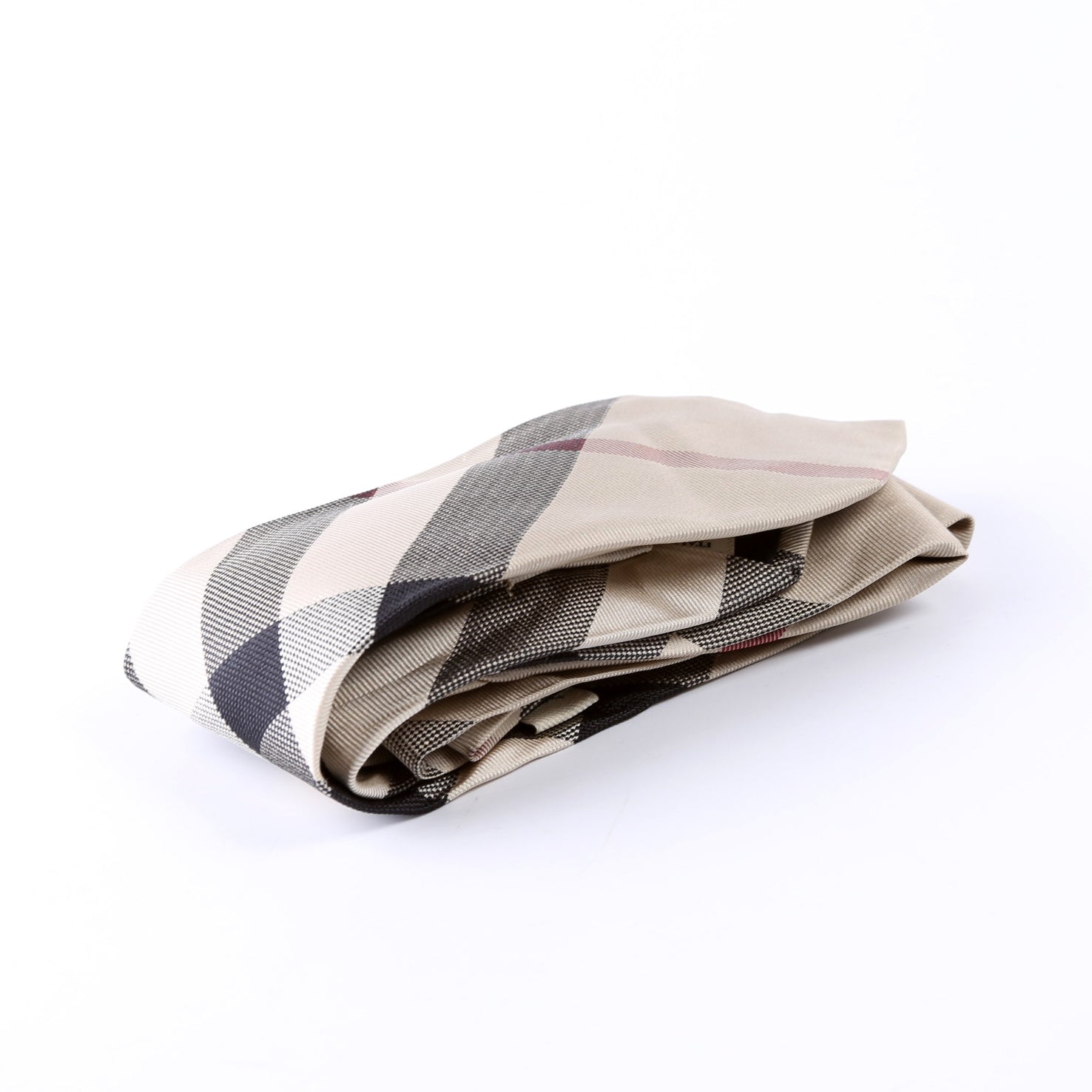 Vintage Check Silk Tie Beige