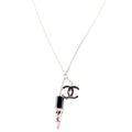 CC Lipstick Pendant Necklace Gold