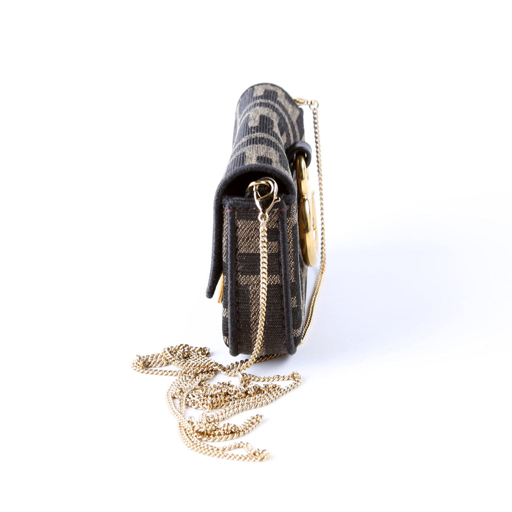 7AR844 Nano Baguette Charm Brown