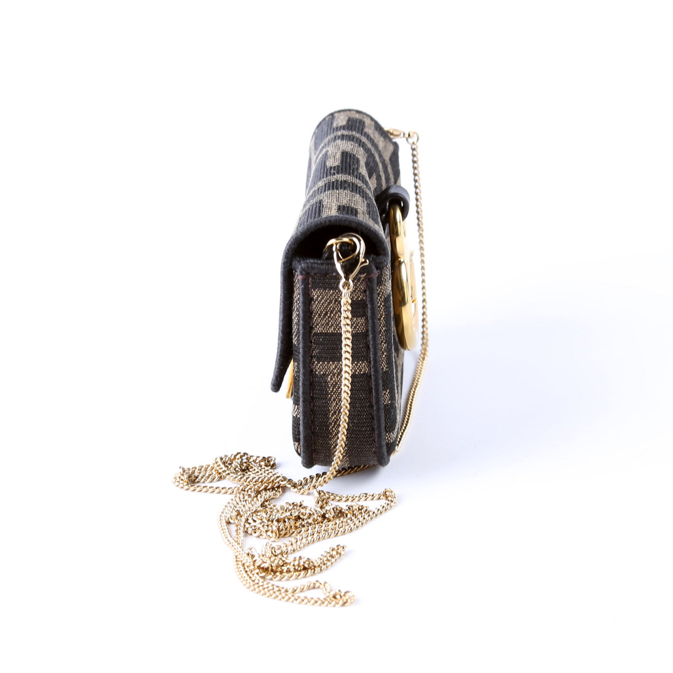7AR844 Nano Baguette Charm Brown