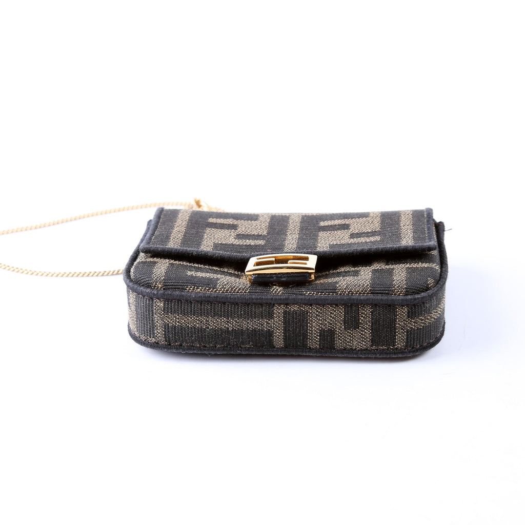7AR844 Nano Baguette Charm Brown