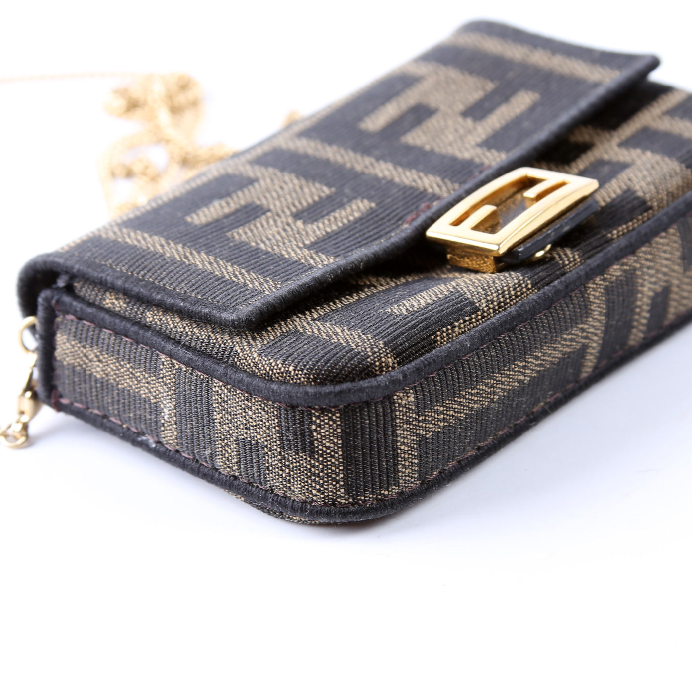 7AR844 Nano Baguette Charm Brown
