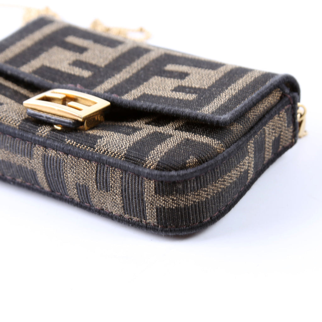 7AR844 Nano Baguette Charm Brown