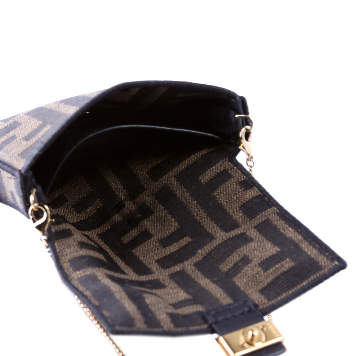 7AR844 Nano Baguette Charm Brown