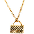 Classic Flap Choker Vintage Necklace Gold