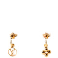 Blooming Drop Charms Earrings Gold