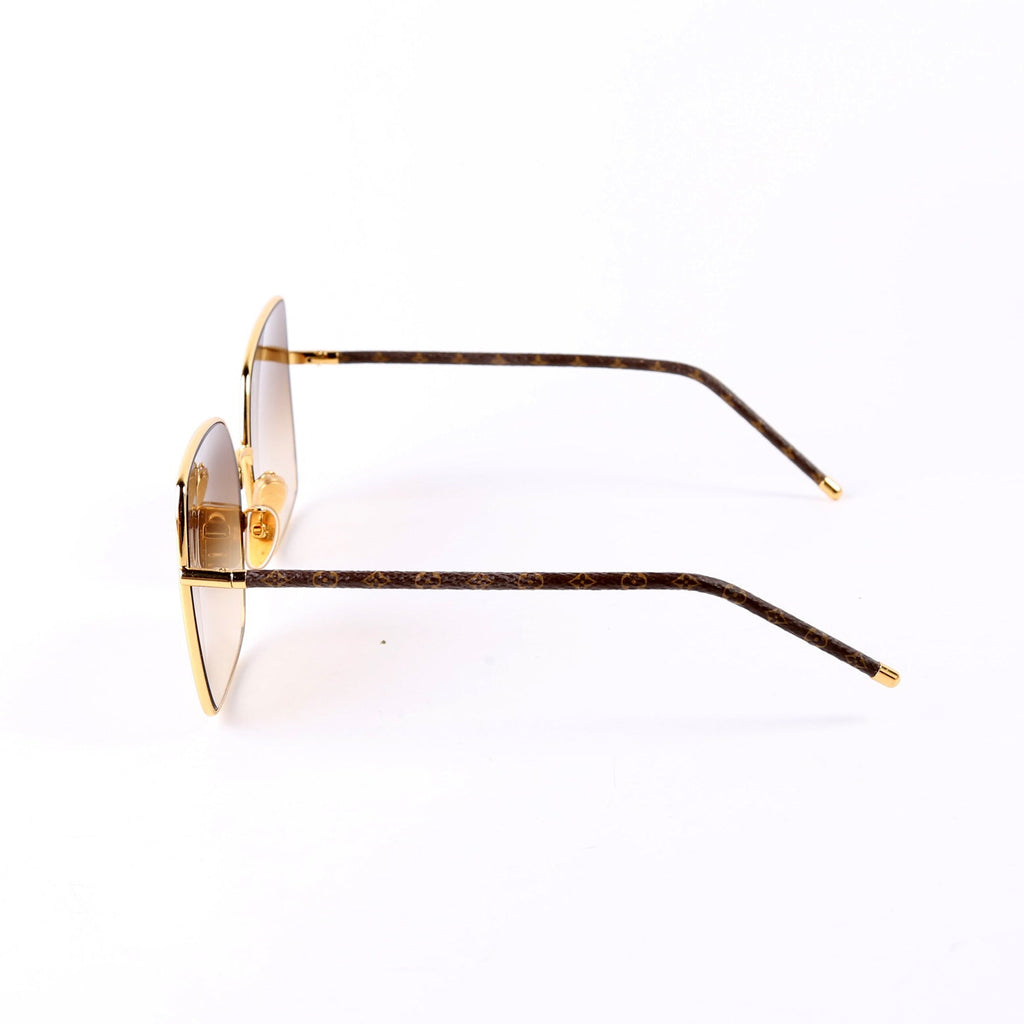 LV First Metal Square Sunglasses Z1928U Brown