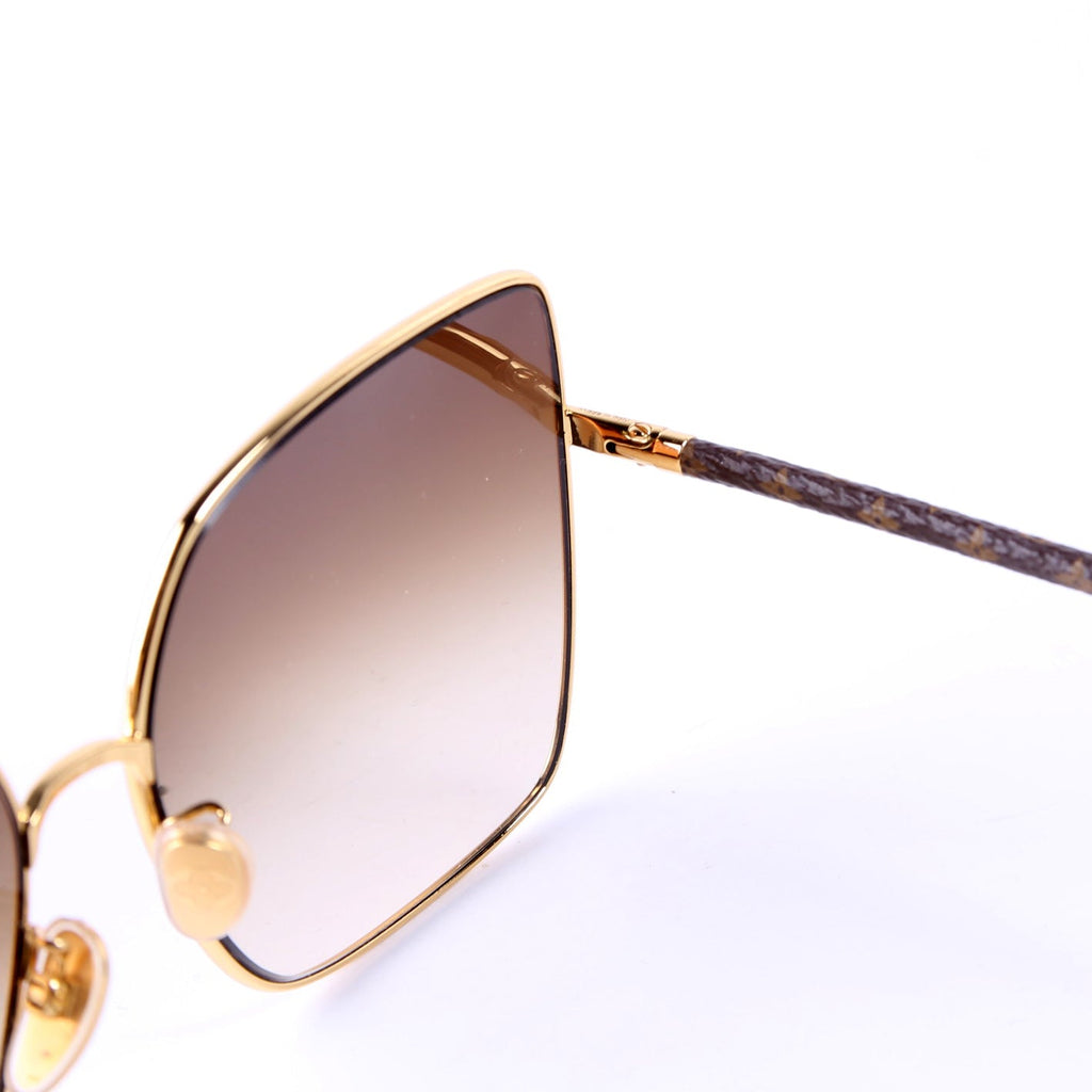 LV First Metal Square Sunglasses Z1928U Brown